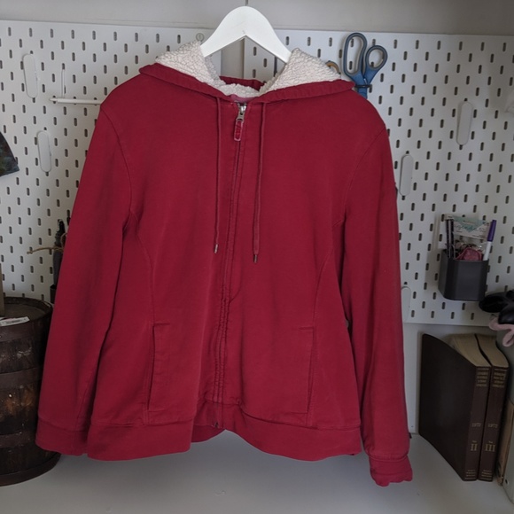 ll bean womens sherpa lined hoodie